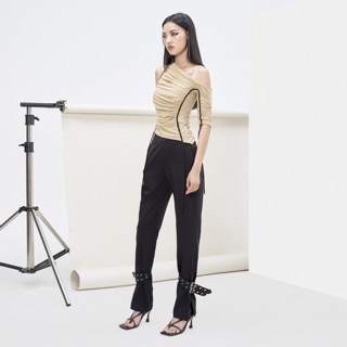 ÁO LƯỚI LỆCH VAI 2 LỚP