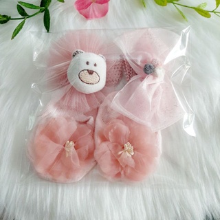 Set tất hài và băng đô cho bé