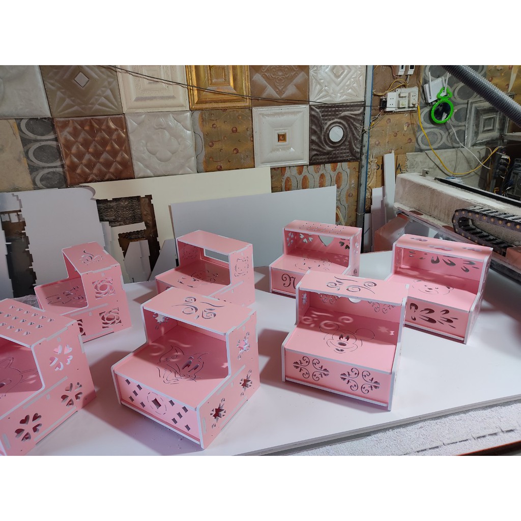 Kệ làm móng để chân nail siêu rẻ không ngăn kéo