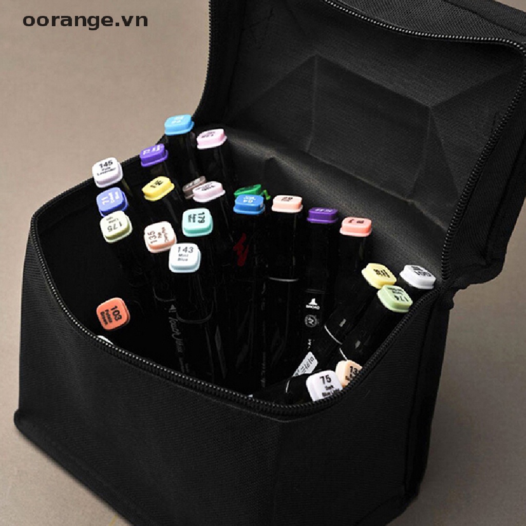 Túi Đựng Bút Vải Canvas Phối Khóa Kéo Xinh Xắn
