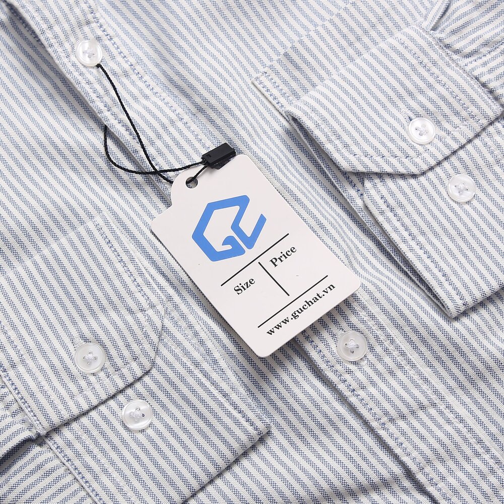 Áo Sơ Mi Nam Dài Tay Họa Tiết Kẻ Sọc GU CHẤT - Chất Cotton GUSM02