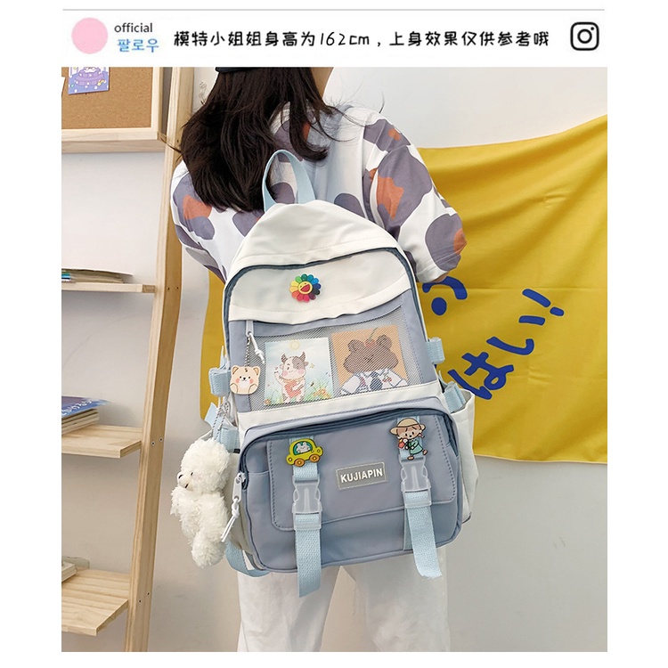 Túi Đeo Chéo Kiểu Nhật Bản Thiết Kế Dễ Thương Cho Học Sinh