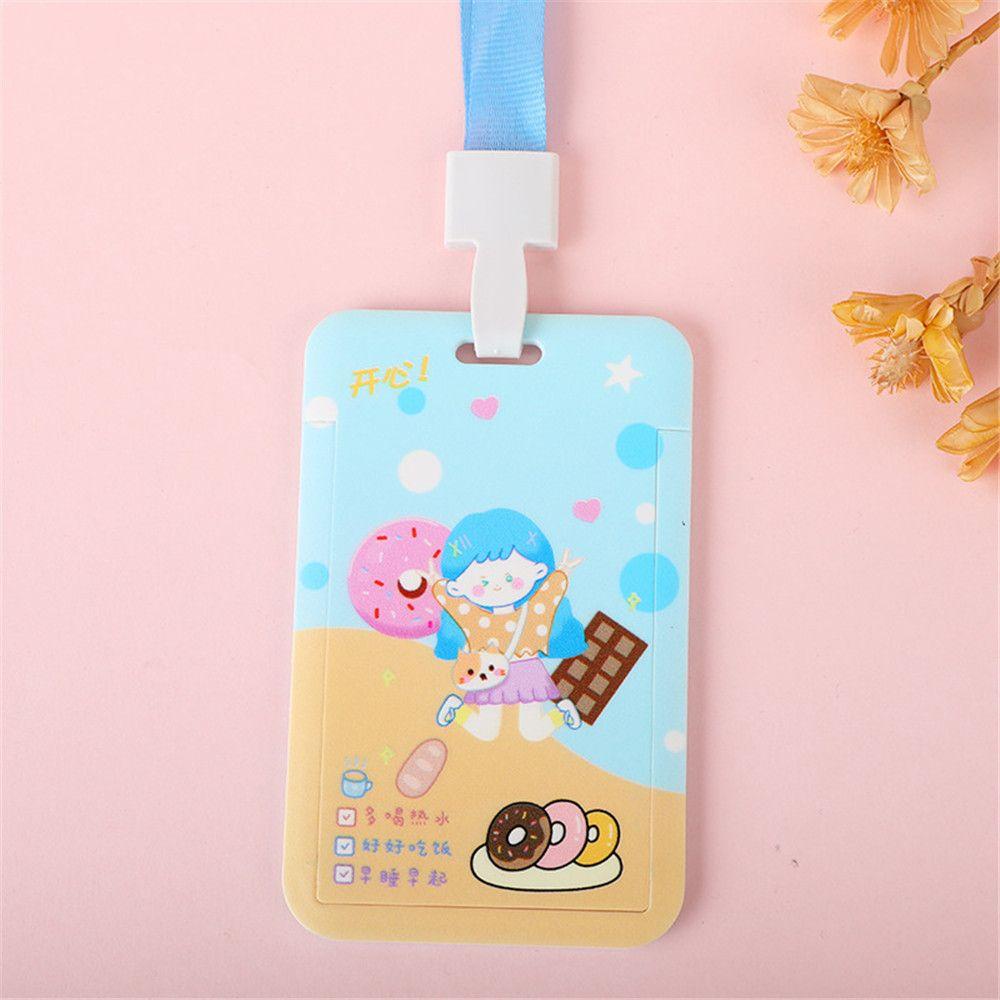 LAKAMIER Giá Đỡ Thẻ Tên Họa Tiết Hoạt Hình Dành Cho Nam Và Nữ