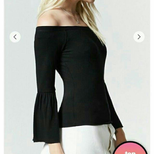 Áo Trễ Vai Chất Thun Gân