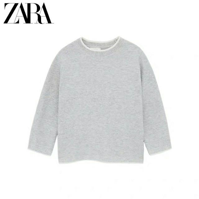 ÁO LEN TRƠN ZARA DÁNG BASIC BÉ TRAI SIÊU XỊN MỊN