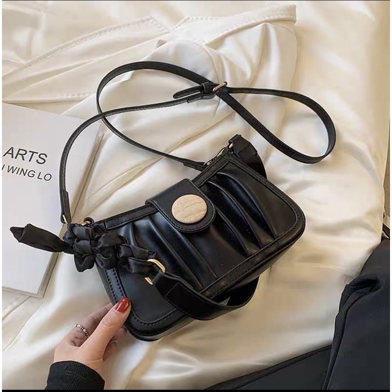 Túi Kẹp Nách Dây Nơ Kèm Dây Đeo Chéo