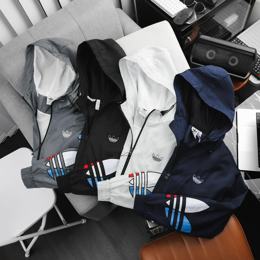 Áo khoác thể thao DA76AK chất gió nhẹ mát, form chuẩn đẹp có nón