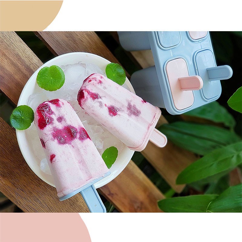 Khuôn Làm Kem Kari, Khuôn Kem Inochi - Việt Nhật Chính Hãng Có Que Cho Bé Nhựa Nguyên Sinh An Toàn (MS0129)