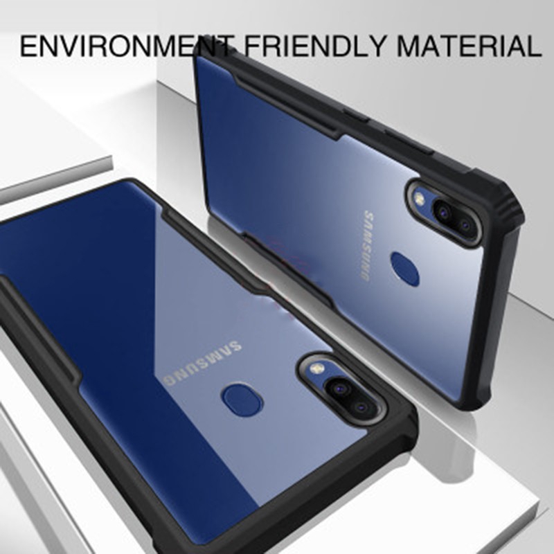 Ốp Điện Thoại Túi Khí Bo Viền Màu Trong Suốt Cho Samsung A10 A20 A30 A10s A20s Galaxy M10s M10