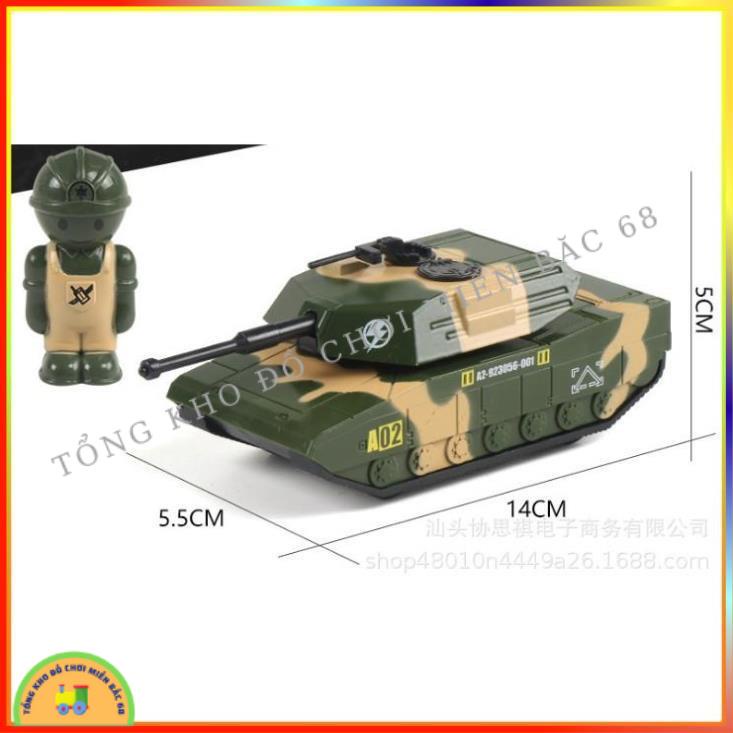 Đồ chơi Hộp 6 xe quân sự đồ chơi chạy đà cho bé gồm xe tăng máy bay, xe bọc thép, xe chỉ huy, xe cứu thương, xe tải TKMB