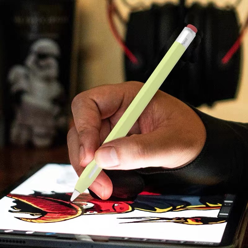 Hộp bút chì cho Apple Pencil 1 thế hệ 2nd Tablet Touch Stylus Pen Bag Bảo vệ chống trượt Silicone Sleeve Cover