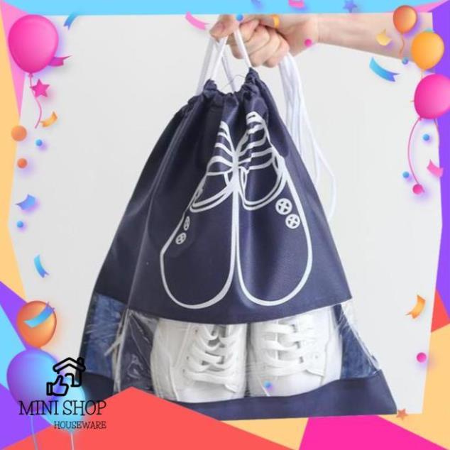 Combo 100 Túi Đựng Giày Thể Thao, Quần Áo Du Lịch Họa Tiết,Tiện Lợi, Gọn Nhẹ.
