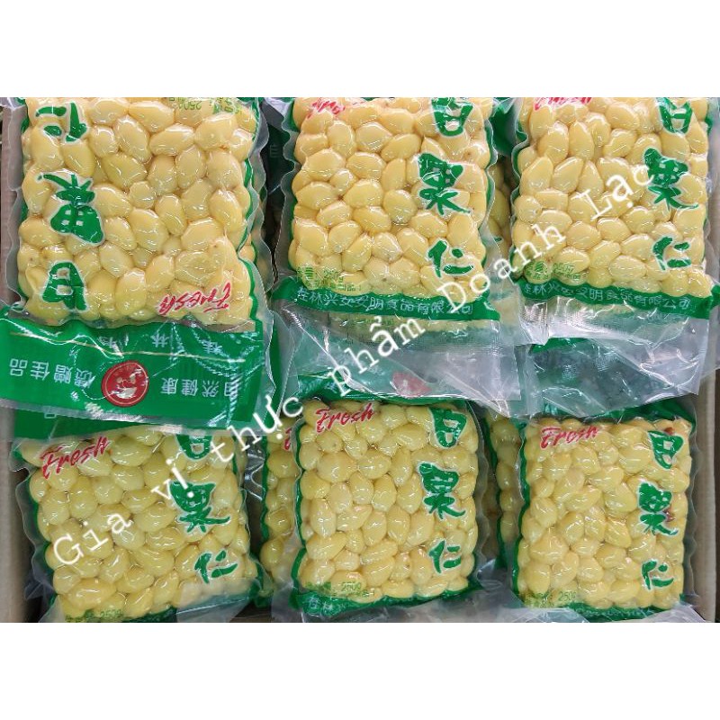 Hạt Bạch Quả tươi tách vỏ ép chân không 250gr (hiệu Quế Lâm). Tiện lợi: nấu chè, hầm canh, xào chay