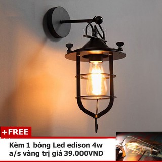 Đèn Led treo tường gắn tường trong nhà cầu thang E27 220V GTCN149 (Tặng kèm một bóng LED Edison 4W)