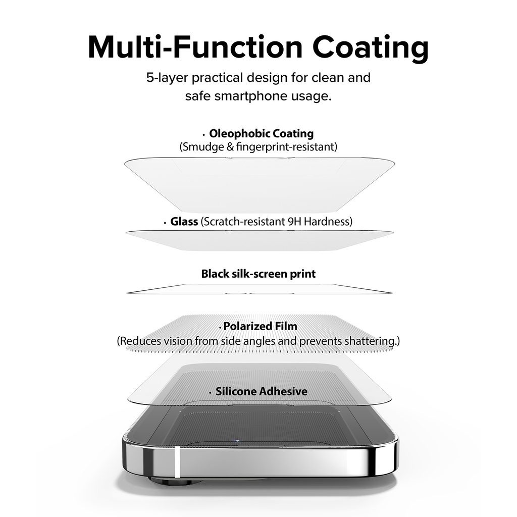 Ringke Kính Cường Lực Bảo Vệ Màn Hình Chống Nhìn Trộm Cho iPhone 14 Pro Max 14 Pro