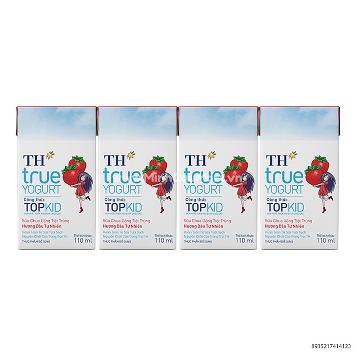 Lốc 4 Hộp 110ml Sữa Chua Uống TH True Yogurt