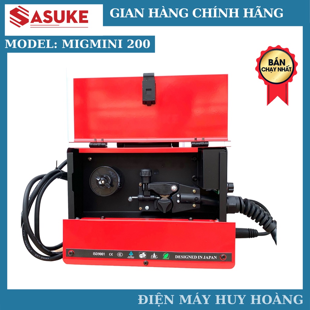 Máy hàn MIG mini 200 Sasuke - Máy hàn mig 3 chức năng tặng cuộn dây hàn MIG 1kg