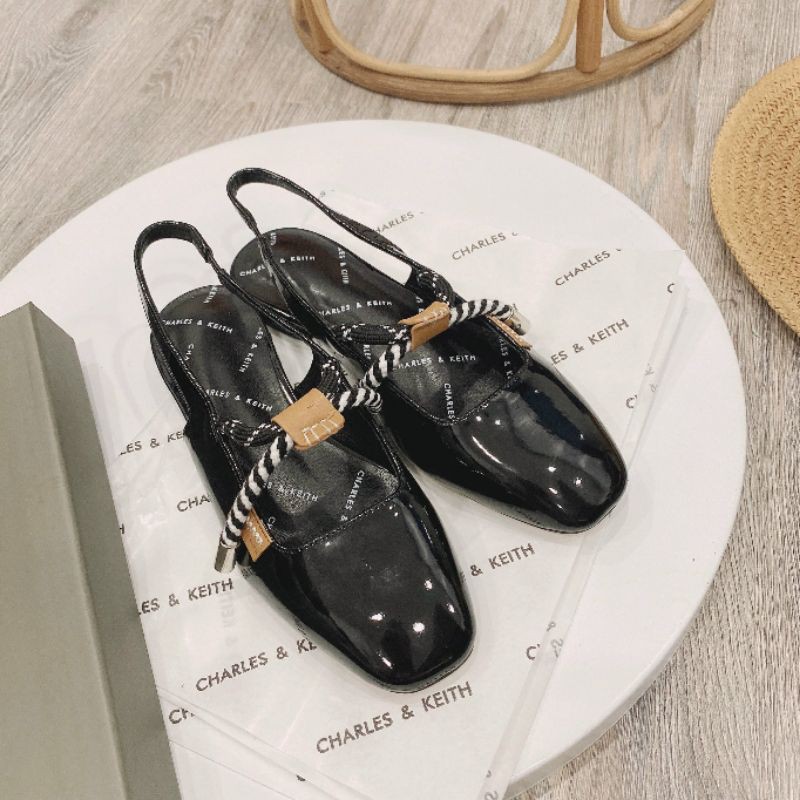 JM²h(ẢNH THẬT) Sandal Bệt Cnk Hở Gót Dây Thừng Gót 2p Da Bóng Mềm Êm Fullbox Hãng Cao Cấp