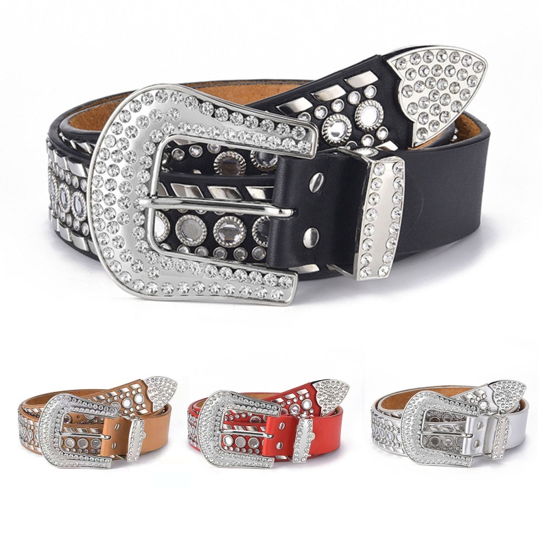 Chân Váy Jeans Đính Đá Lấp Lánh Thời Trang Cho Nữ