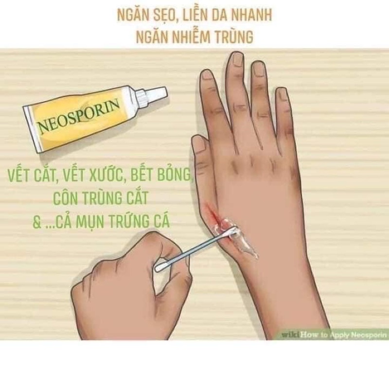 Neosporin Original Ointment – kem mỡ hỗ trợ làm lành vết thương Hộp 56.7g