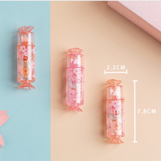 Bút Xóa Kéo Hình Kẹo 5M Sakura Cho Học Sinh