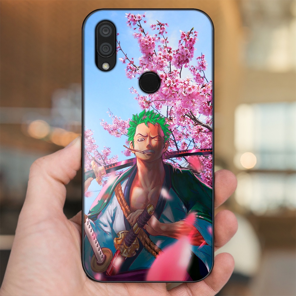 Ốp lưng Xiaomi Redmi 7 viền đen in hình Zoro One Piece