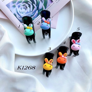 1 Kẹp Tóc Càng Cua 2 răng nền đen phụ kiện hoạt hình cho nữ