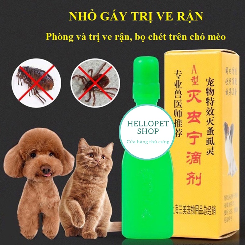 Sản phẩm trị ve chó mèo tận gốc HELLOPET cao cấp H71