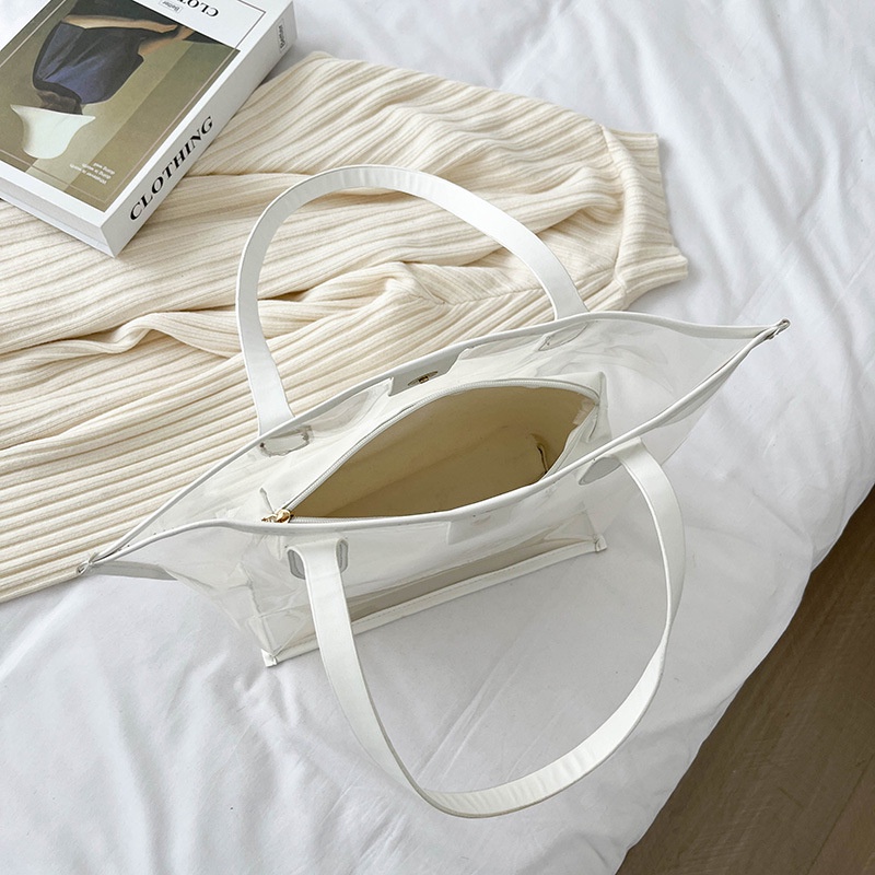 Túi Xách Nhựa PVC Trong Suốt Thời Trang Nữ Tính