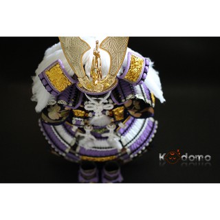 Búp bê Samurai , búp bê Nhật Bản .  Y5 TÍM TRẮNG