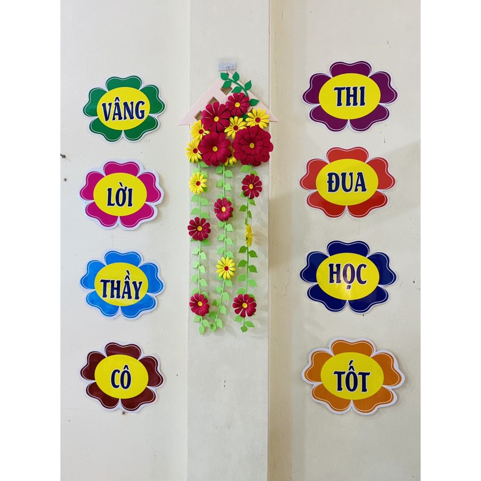 Câu khẩu hiệu trang trí lớp học - Câu 8 chữ