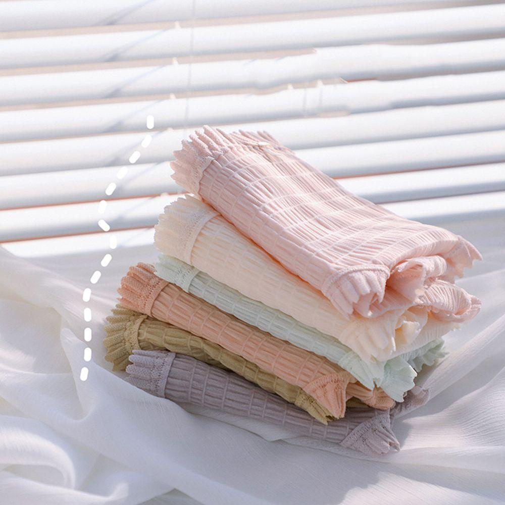 SOMEDAYZL Quần Lót Lụa Nylon Đính Nơ Thoáng Khí Thoải Mái Cho Nữ