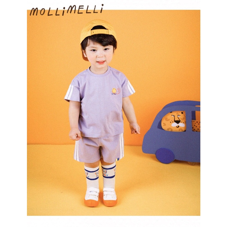 Bộ thể thao Mollimelli sọc cotton