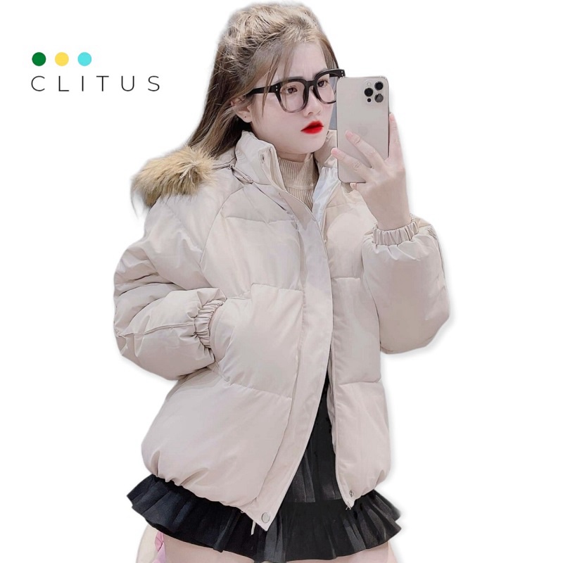 Áo Phao Nữ Có Mũ Siêu Nhẹ CAM KẾT CHẤT LƯỢNG - CLITUS FASHION