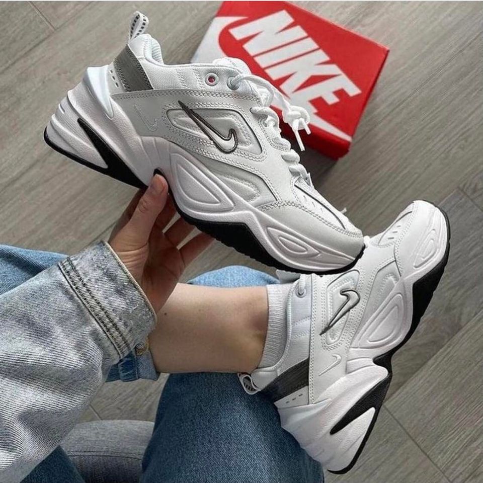 Giày thể thao sneaker m2k gót đen bản cao cấp nam nữ ảnh thật tự chụp +freeship