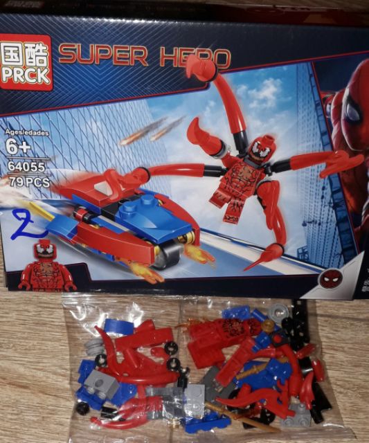 Lắp ráp 1 hộp LegoSuper Hero Siêu Anh hùng 64055 có nhiều chi tiết bằng nhựa ABS