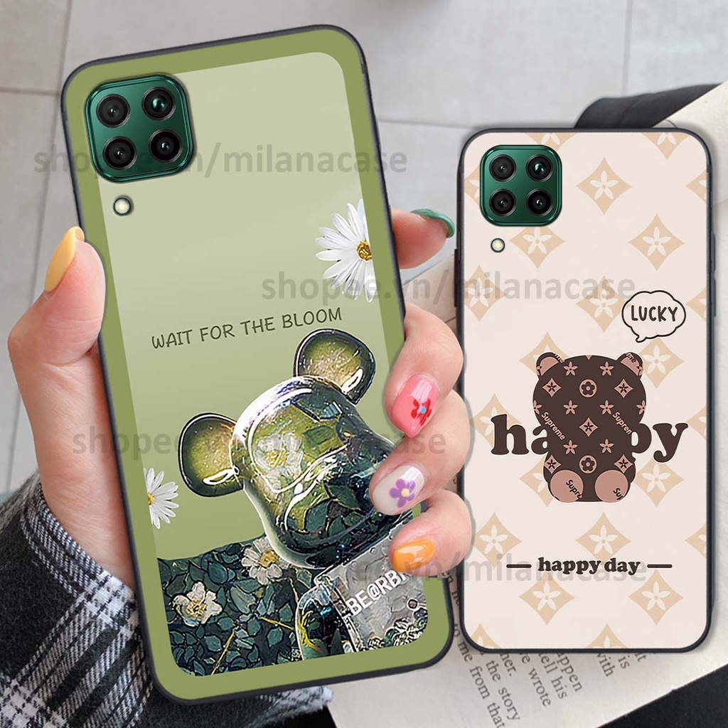 Ốp Huawei Nova 7i gấu be@rBrick gấu Teddy Kaws siêu đẹp, phong cách, cá tính