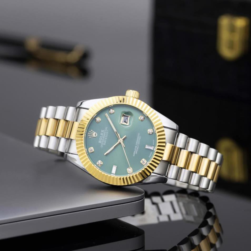 Đồng hồ nam Rolex máy cơ dây kim loại mặt tròn viền băm cao cấp bảo hành 12m DH561 - Shop306