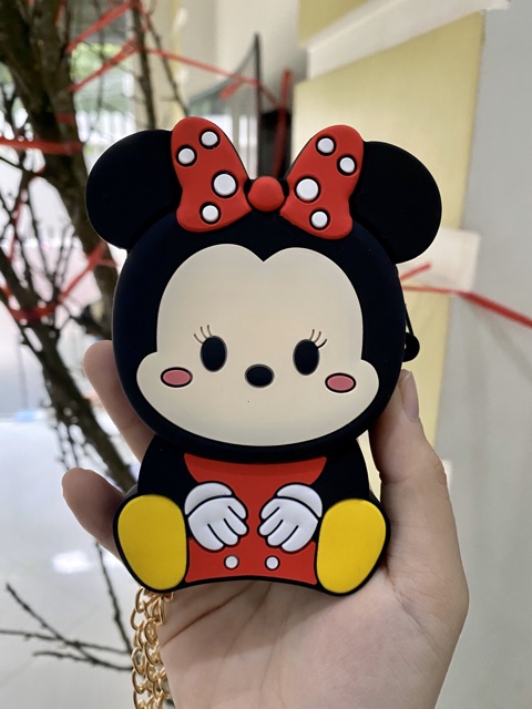 Túi chuột Mickey silicon sz mini Zara dư xịn cho bé trai và bé gái ( có dây đeo )