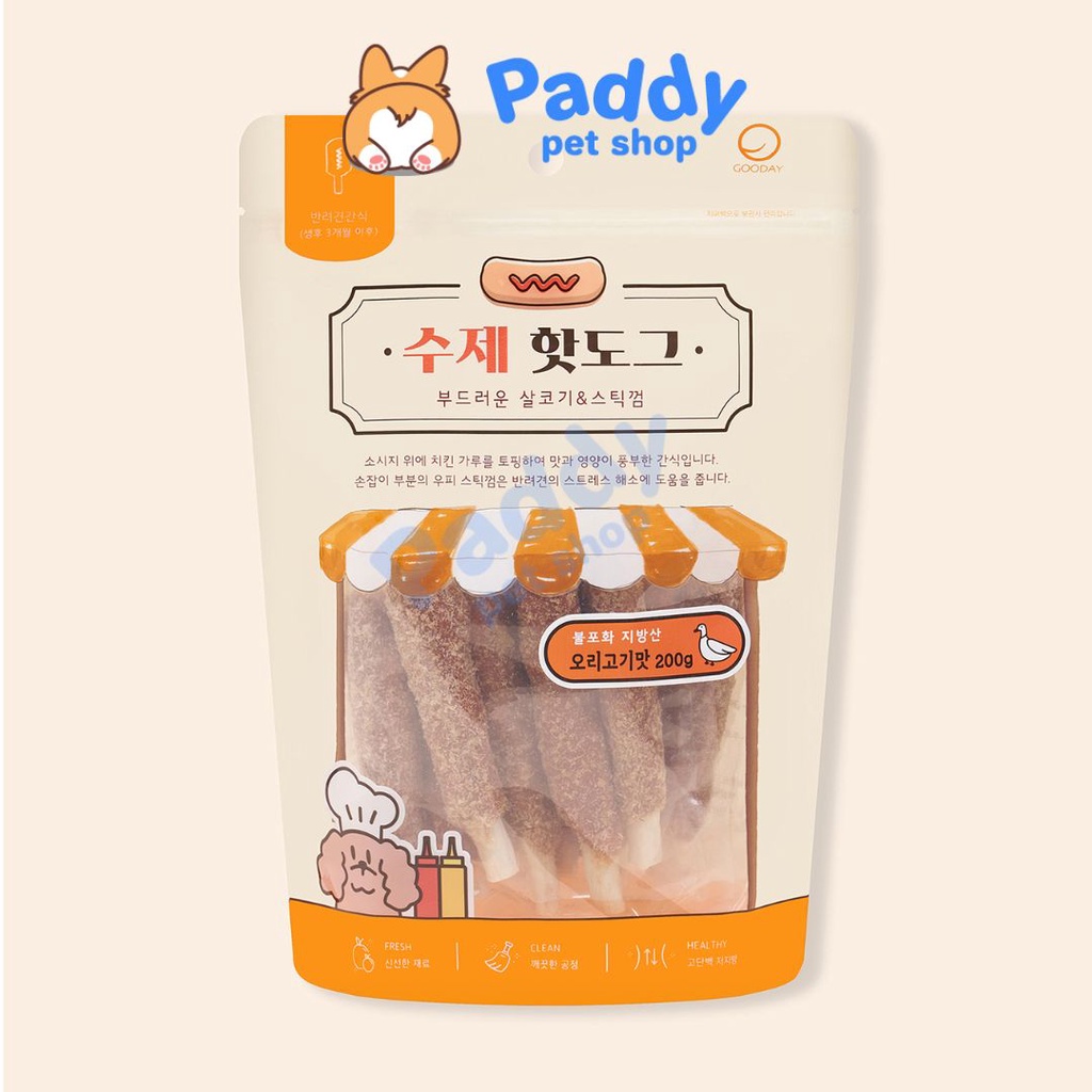 Hotdog Natural Lab Snack Cho Chó 200g (Hàn Quốc)