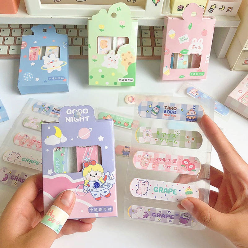 Set 20 Miếng Băng Cá Nhân Chống Thấm Nước Họa Tiết Hoạt Hình ND