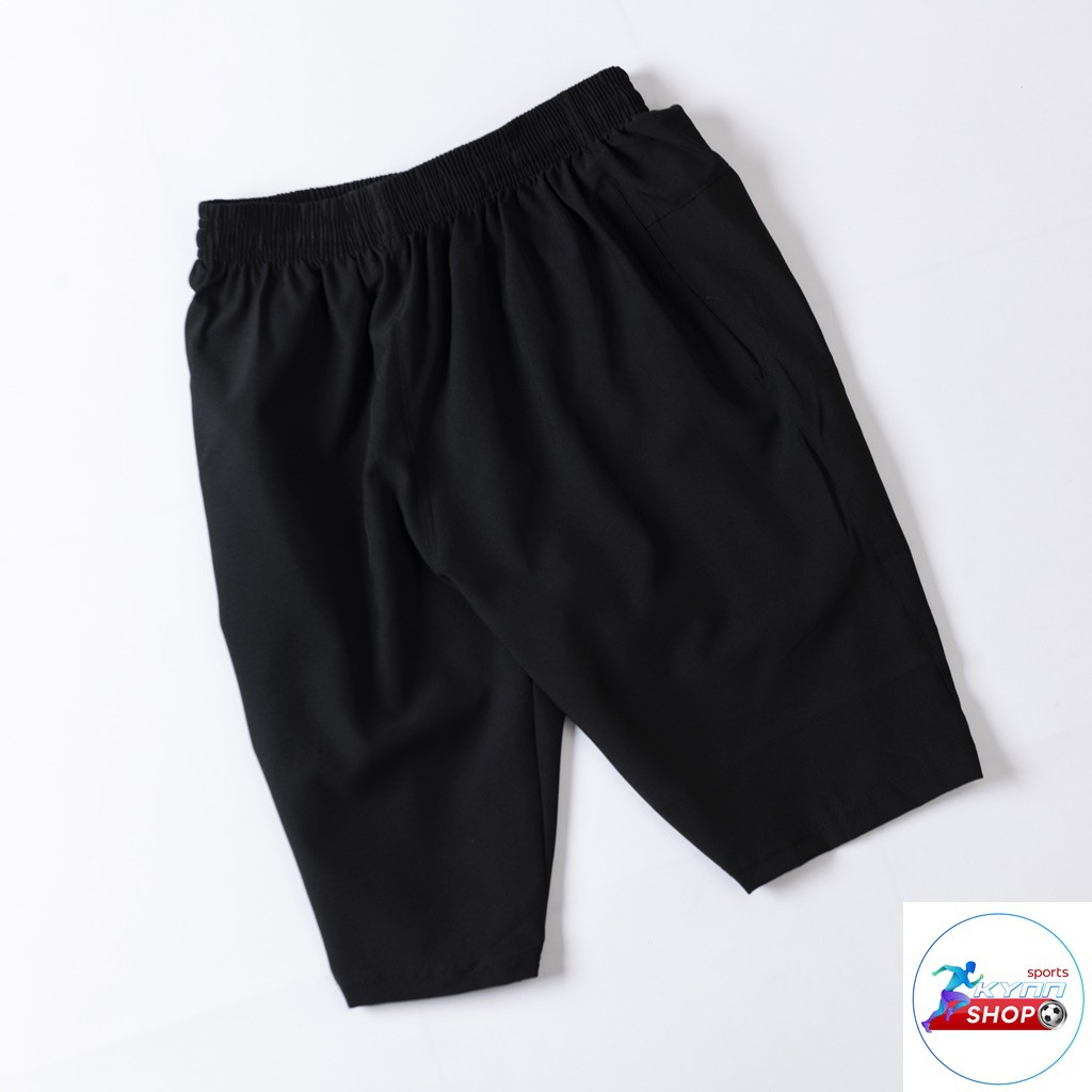 Quần đùi Full màu đen thể thao nam phom 40-75kg kynn shop | BigBuy360 - bigbuy360.vn
