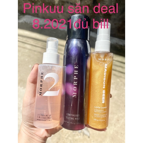 xịt Morphe lót và khoá lớp makeup toner setting spray