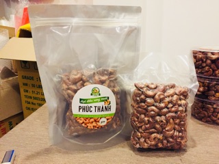 HẠT ĐIỀU RANG MUỐI NGUYÊN HẠT CÒN VỎ LỤA 500gr