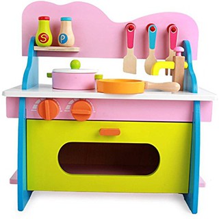 Bộ dụng cụ nhà bếp đồ chơi gỗ cho bé