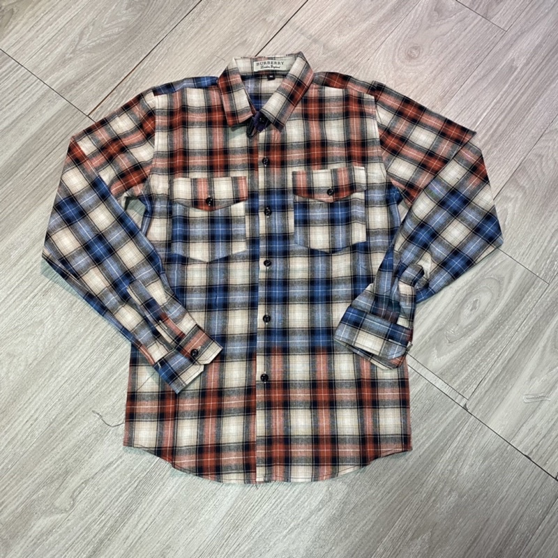 Sơ mi kẻ loang BBR new 1284, Áo sơ mi nam phối sọc mẫu mới