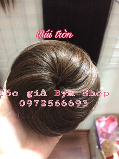 Tóc búi tròn giả