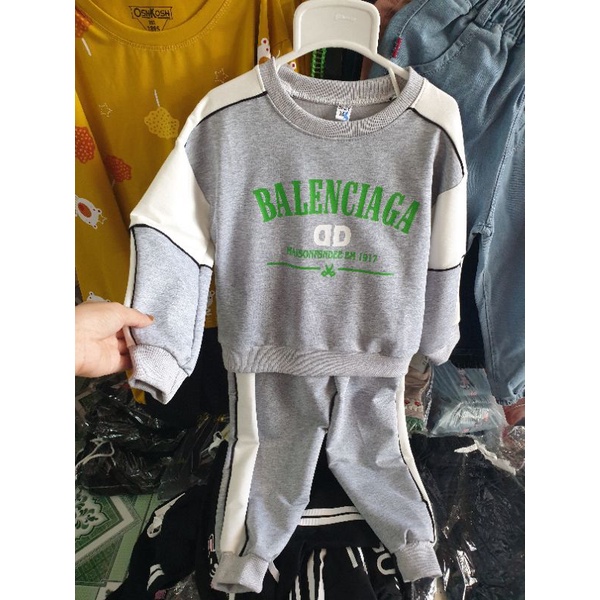{12-20kg} Bộ nỉ da cá dài tay bé trai size nhí (hàng bán shop)