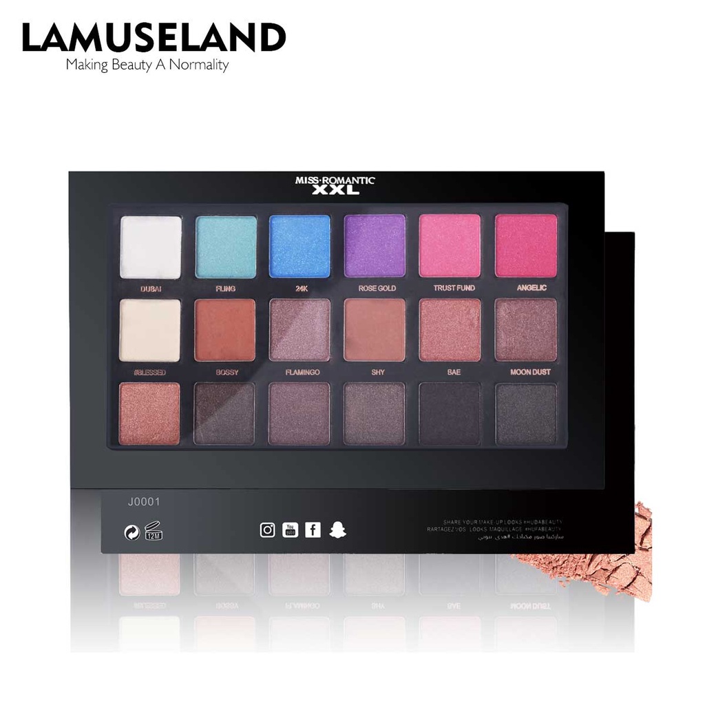 LAMUSELAND Fashion Color Eyeshadow Palette J0001 18g | BigBuy360 - bigbuy360.vn