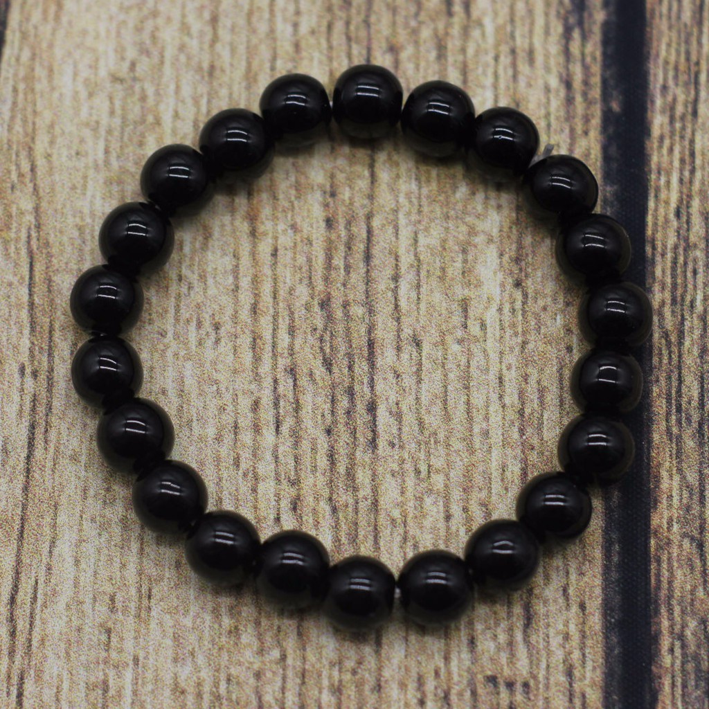 VT98 Vòng tay hạt đá hợp mệnh size hạt 8mm 5 cái/lốc